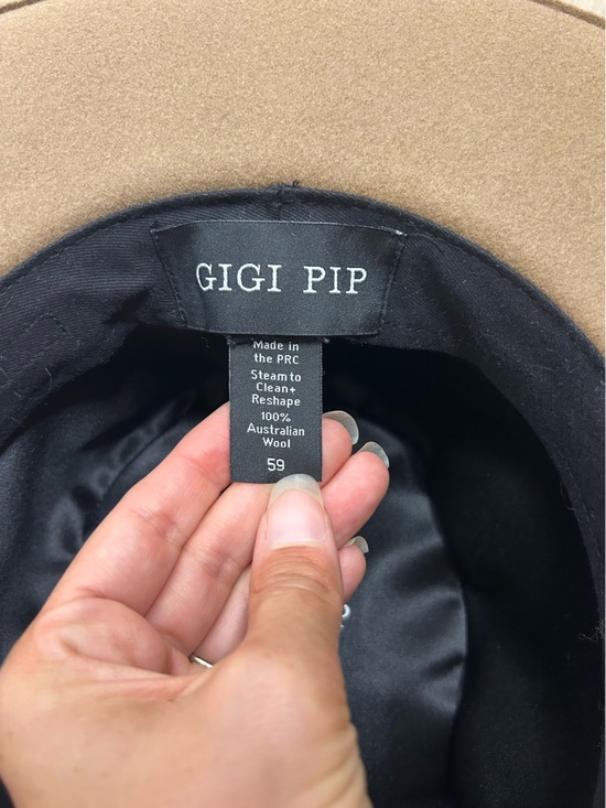 Gigi Pip 100% Australian Wool Brown Wide Brim Hat main image 14